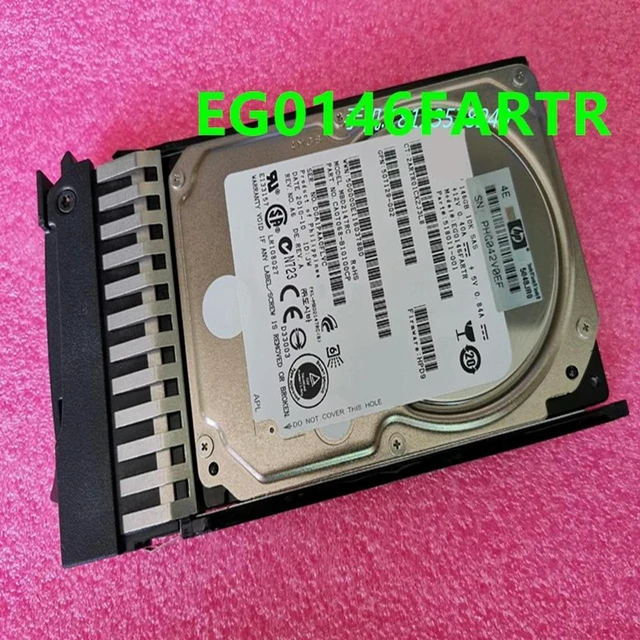 Main image of 146GB 2.5" SAS Internal Server Hard Drive, 10000RPM 32MB Cache, Part EG0146FARTR 518011-001 MBD2147RC 507129-002, Enterprise Replacement HDD for Server Storage Array