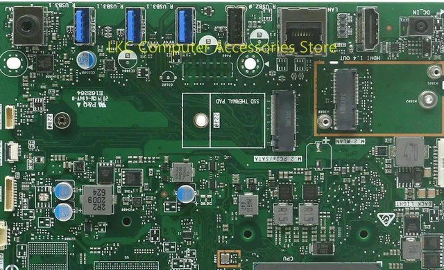 Alt view image 2 of 4 - AIO All-in-One Motherboard for Inspiron 22-3280 24-3480, Part RJJKJ 0RJJKJ CN-0RJJKJ PCB IPWHL-PS, Onboard i5-8265U CPU Mainboard, Fully Tested Working Replacement Assembly