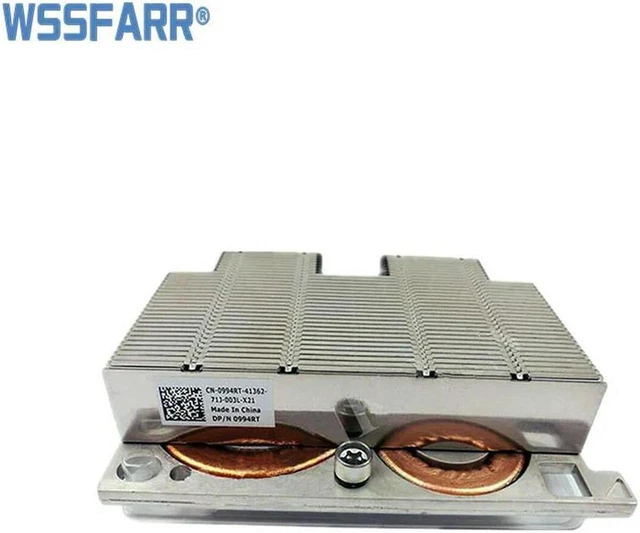 Main image of 1U Server CPU1 Heatsink for PowerEdge R440 R540, Part 0994RT 994RT Heat Pipe Cooling Heatsink, Replacement CPU Processor Cooler for Server