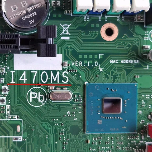 Main image of Desktop Motherboard I470MS for ThinkCentre M70t M80s M930t M930s, LGA1200 DDR4 Mainboard, Fully Tested Working Replacement System Board