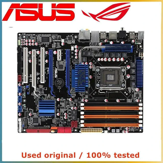 Alt view image 3 of 4 - Desktop Motherboard P6T X58 Chipset, LGA1366 Socket DDR3 Mainboard Max 24GB RAM, SATA II PCI-E 2.0 X16 Slot, Fully Tested Working Replacement System Board