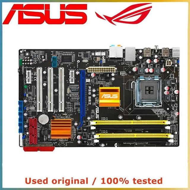 Main image of Desktop Motherboard P5Q SE2 P45 Chipset, LGA775 Socket DDR2 Mainboard Max 16GB RAM, SATA II PCI-E 2.0 X16 Slot, Fully Tested Working Replacement System Board