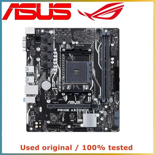 Alt view image 4 of 4 - Desktop Motherboard PRIME A320M-F, A320 Chipset AM4 Socket DDR4 Mainboard Max 32GB RAM, SATA III USB PCI-E 3.0 X16 Slot, Fully Tested Working Replacement System Board