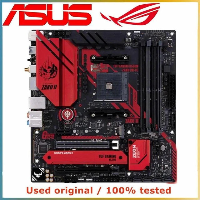 Alt view image 4 of 4 - TUF GAMING B550M-ZAKU (WI-FI) mATX Gaming Motherboard, B550 Chipset AM4 DDR4 Mainboard Max 128GB RAM, M.2 NVMe & PCIe X16 Slot, Fully Tested Working Replacement Board