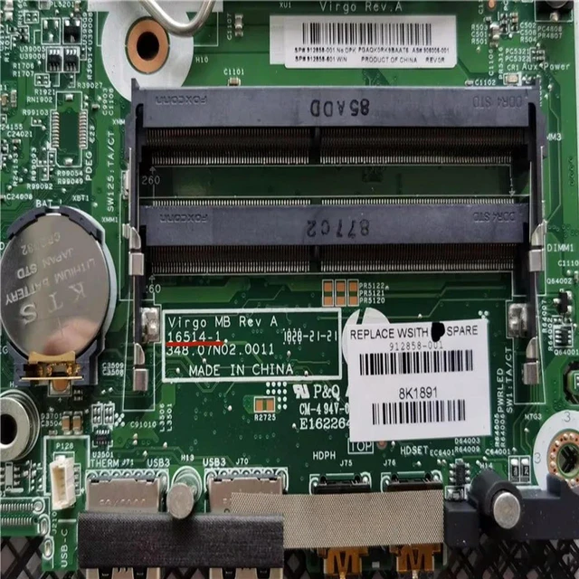 Alt view image 3 of 4 - Desktop Motherboard for ProDesk 400 G3 DM, Part 912858-001 912858-601 906006-001 PCB 16514-1, Fully Tested Working Replacement System Board
