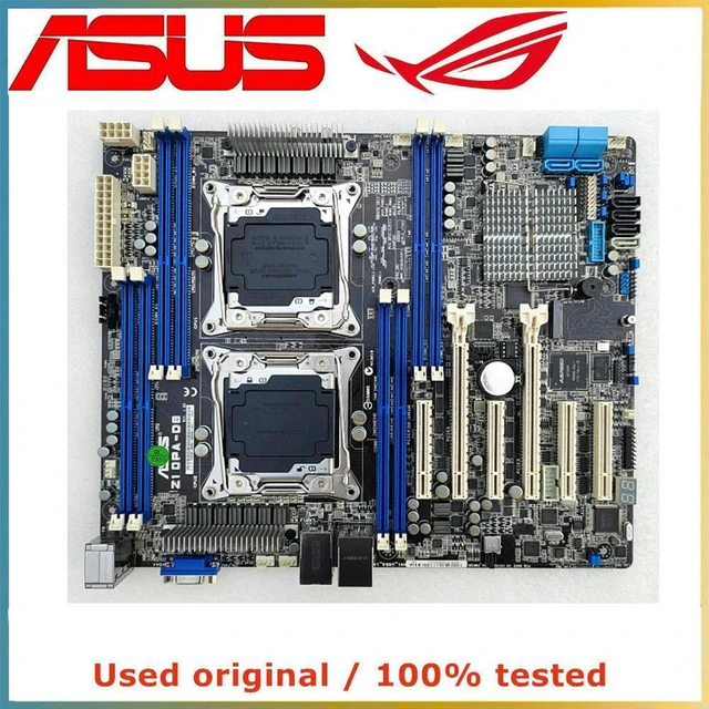 Main image of Desktop Motherboard Z10PA-D8, C612 Chipset LGA2011-3 DDR4 Mainboard Max 64GB RAM, SATA III PCI-E 3.0 X16 Slot, Fully Tested Working Replacement System Board