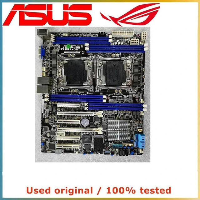 Alt view image 3 of 3 - Desktop Motherboard Z10PA-D8, C612 Chipset LGA2011-3 DDR4 Mainboard Max 64GB RAM, SATA III PCI-E 3.0 X16 Slot, Fully Tested Working Replacement System Board