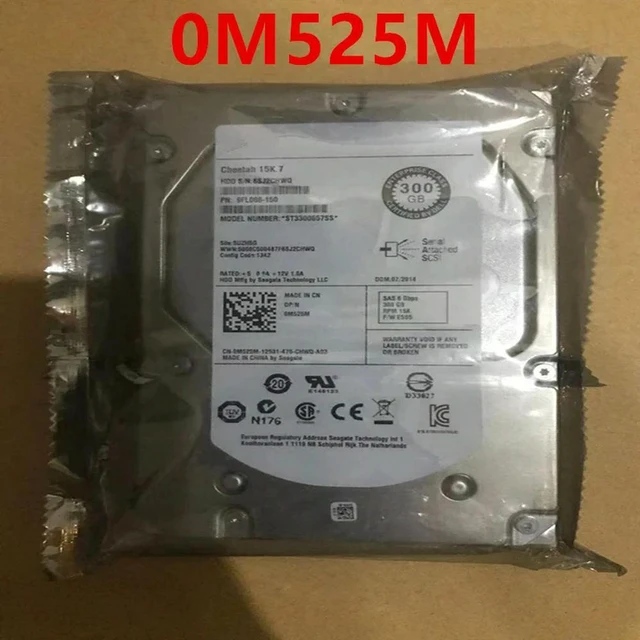 Alt view image 2 of 3 - 300GB 3.5" Enterprise SAS Hard Drive, 15K RPM 64MB Cache Part 0M525M M525M Model ST3300657SS, Fully Tested Working Replacement Server HDD
