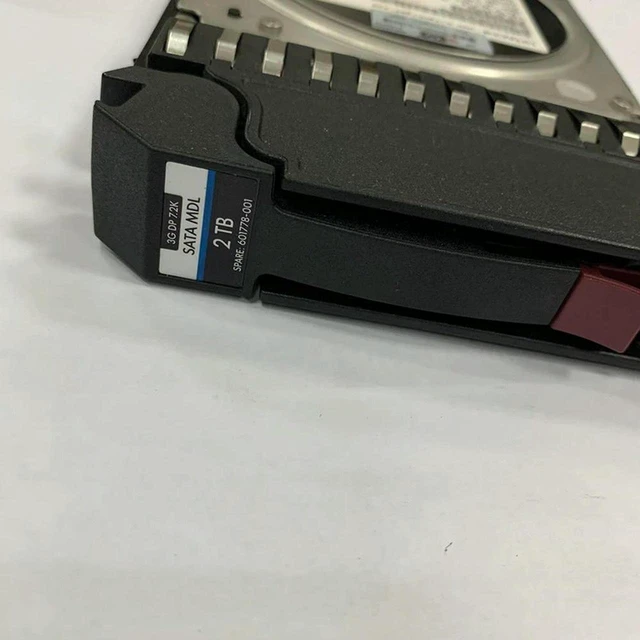 Alt view image 2 of 2 - 3.5" 2TB Internal SATA Server Hard Drive for MSA P2000, 7200RPM 64MB Cache Part AW556A 601778-001 601713-001, Fully Tested Working Replacement HDD