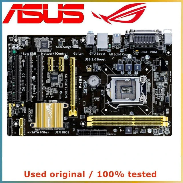 Alt view image 4 of 4 - ATX / M-ATX Desktop Motherboard H81A, LGA1150 Socket Intel H81 Chipset, Supports Max 16GB DDR3 RAM, SATA III PCIe 3.0 x16, Fully Tested Working Replacement Mainboard
