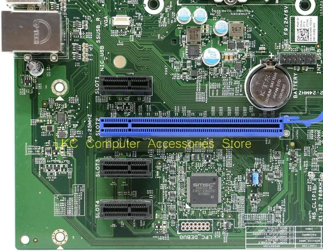 Alt view image 3 of 4 - Desktop Motherboard for Optiplex 3040 Tower, Part VP7T9 0VP7T9 CN-0VP7T9 PCB MIH110R 14056-1, DDR3L HDMI DP Ports, Fully Tested Working Replacement Mainboard