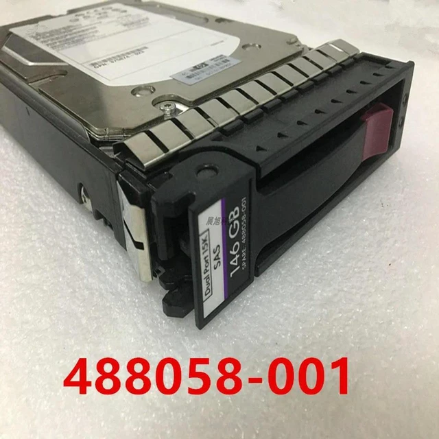 Main image of 3.5" 146GB SAS Server Hard Drive, 15000RPM 16MB Cache Part 488058-001 454228-001 384854-B21, Fully Tested Working Replacement Enterprise HDD