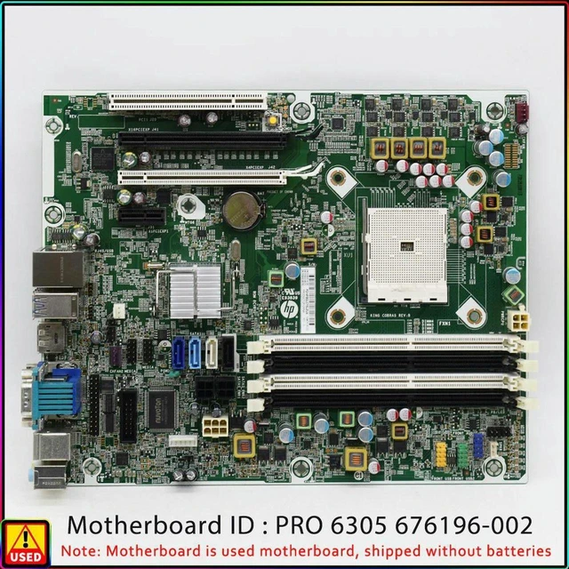 Main image of SFF Desktop Motherboard for PRO 6305 SFF, AMD A75 Chipset FM2 Socket Part 676196-002 703596-001, Fully Tested Working Replacement Mainboard