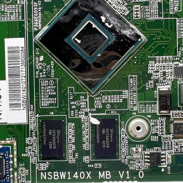 Alt view image 3 of 4 - Motherboard NSBW140X MB V1.0 NSBW14010T with CPU for S10 S2K LT310 Notebook, 100% Fully Tested Working Replacement Integrated Mainboard Assembly