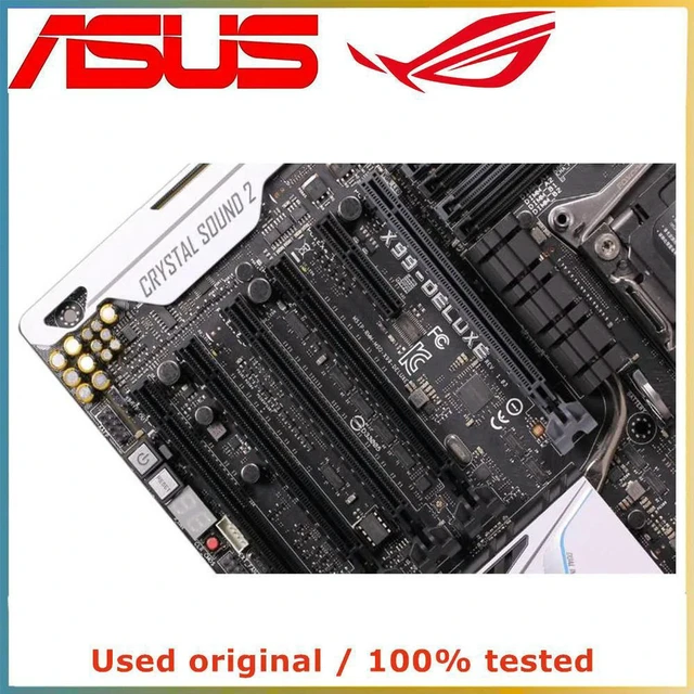 Alt view image 4 of 4 - ATX Desktop Motherboard X99-DELUXE, LGA2011-3 Intel X99 Chipset, Max 64GB DDR4, SATA III PCIe 3.0 x16, Fully Tested Working Replacement Mainboard