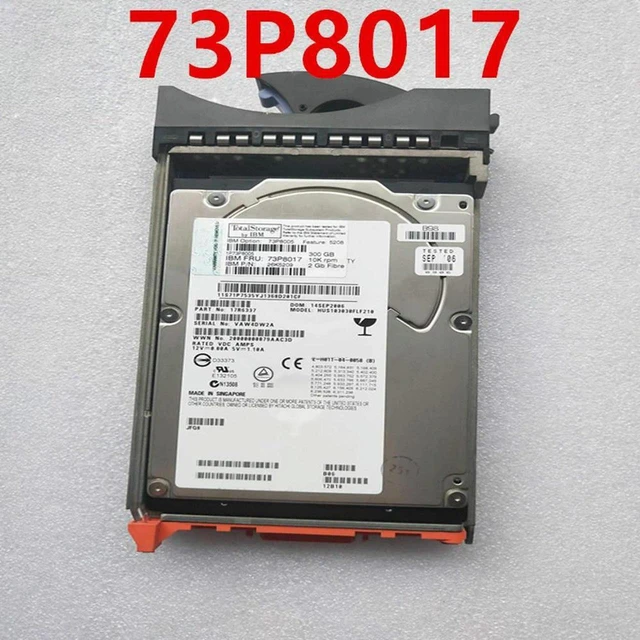 Main image of 3.5" FC Server Hard Drive 300GB 10000RPM 64MB Cache for DS4300 DS4700 Storage, Part 73P8017 73P8005 26K5209, Fully Tested Working Replacement Enterprise Fibre Channel HDD