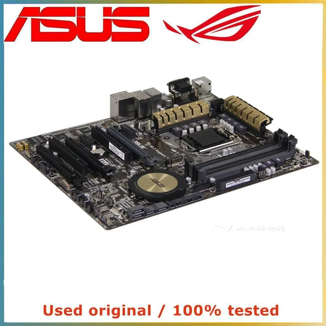 Alt view image 2 of 4 - Z97 ATX Desktop Motherboard Replacement for ASUS Z97-A, LGA1150 Socket, Support DDR3 RAM up to 32GB, SATA III & PCI-E 3.0 X16 Slot, Mainboard for 4th Gen Intel CPU, DIY Desktop PC Repair Upgrade Spare