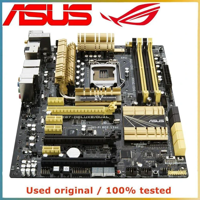 Alt view image 3 of 4 - Z87 ATX Desktop Motherboard Replacement for ASUS Z87-DELUXE/DUAL, LGA1150 Socket, Support DDR3 RAM up to 32GB, SATA III & PCI-E 3.0 X16 Slot, Mainboard for 4th Gen Intel Core CPU, DIY Desktop PC Repai