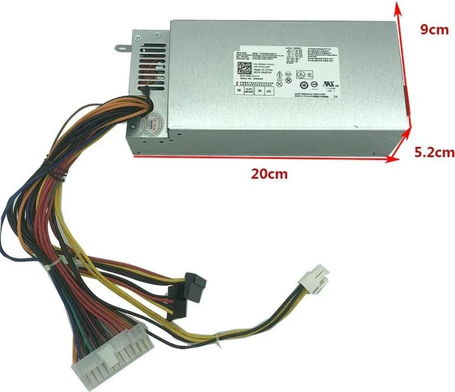 Alt view image 4 of 4 - 220W Flex ATX Power Supply PSU Replacement for Dell D06S 660S V270S, Model PS-5221-04 DPS-220UB-3 B GW-FLEX180 GW-FLEX220 DPS-220UB A DPS-220UB 2A, Small Form Factor Switching Power Unit for Slim Desk