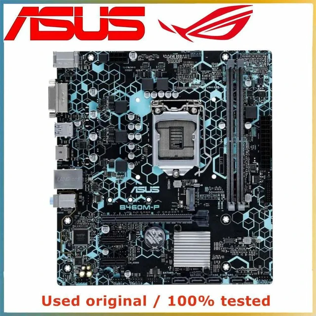 Alt view image 4 of 4 - B460 mATX Desktop Motherboard Replacement for B460M-P, LGA1200 Socket, Support DDR4 RAM up to 64GB, M.2 NVME & PCI-E 3.0 X16 Slot, Mainboard for 10th Gen Intel CPU, Daily Desktop PC Office and Light G