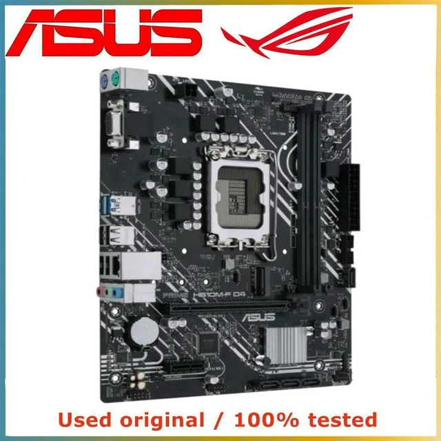 Main image of H610 mATX Desktop Motherboard Replacement for ASUS PRIME H610M-F D4, LGA1700 Socket, Support DDR4 RAM up to 64GB, M.2 NVME & PCI-E 4.0 X16 Slot, Mainboard for 12th/13th Gen Intel CPU, DIY Office Light