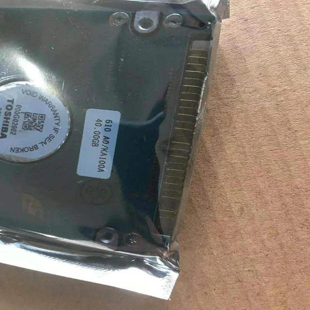 Alt view image 2 of 3 - 40GB 2.5" IDE Laptop Internal Hard Drive Replacement, 5400RPM 2MB Cache PATA HDD Model MK4025GAS, Retro Notebook Storage Disk, Old IDE Hard Disk Spare Part for Legacy Laptop Restoration and Hardware R