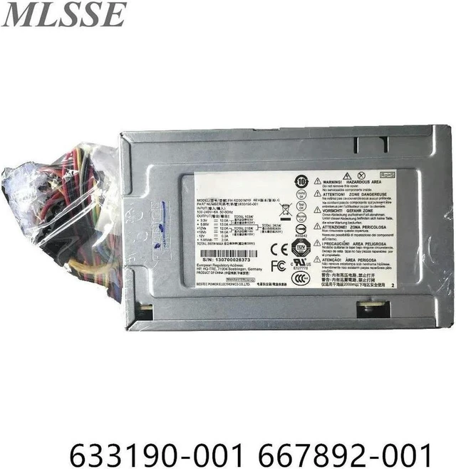 Main image of 300W SFF Power Supply PSU Replacement for HP 3330 3340 Slim Desktop, Model FH-XD301MYF D11-300P1A PN 633190-001 667892-001, Small Form Factor Power Unit, 100% Fully Tested Working Spare Repair Part fo