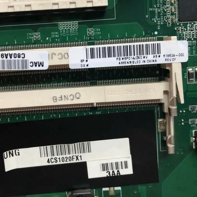 Alt view image 3 of 4 - AIO Motherboard Replacement for HP TouchSmart 310 All-in-One PC, PN 618639-001 618639-002 Board DA0NZ2MB6F0, AM3 Socket DDR3 Mainboard, 100% Fully Tested Working Logic Board, Spare Repair Part for Tou