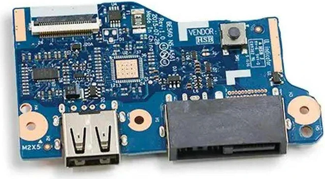 Main image of Laptop USB DC Jack Power Charger Board Replacement Repair Part for Lenovo E555 E565 Notebook, Board NS-A561, Integrated USB and Charging Interface Circuit Board, Spare Component for Laptop Broken DC J