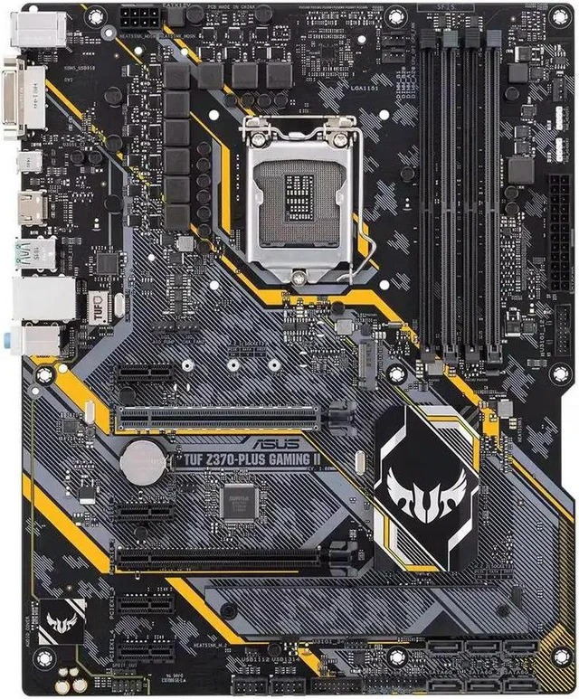Alt view image 4 of 4 - ATX Gaming Motherboard ASUS TUF Z370-PLUS GAMING II, LGA1151 Socket for Intel 8th 9th Gen Core i3 i5 i7 CPU, 4 DDR4 Slots, M.2 NVME SATA III PCIe 3.0, Durable TUF Mainboard, Stable Spare Repair Part f
