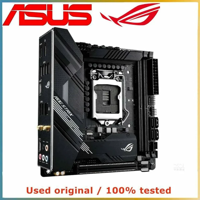 Alt view image 3 of 4 - Mini-ITX Gaming Motherboard ASUS ROG STRIX B460-I GAMING, LGA1200 Socket for Intel 10th Gen CPU, 2 DDR4 Slots Max 64GB, M.2 NVMe PCIe 3.0 X16 Slot, Compact Durable Mainboard, 100% Fully Tested Spare R