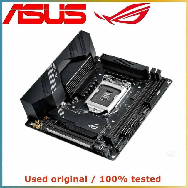 Alt view image 2 of 4 - Mini-ITX Gaming Motherboard ASUS ROG STRIX B460-I GAMING, LGA1200 Socket for Intel 10th Gen CPU, 2 DDR4 Slots Max 64GB, M.2 NVMe PCIe 3.0 X16 Slot, Compact Durable Mainboard, 100% Fully Tested Spare R