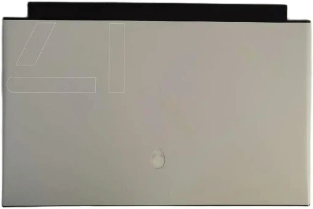 Main image of White LCD Back Cover A Shell for Alienware M17 R2 Laptop PN 0KR6TC KR6TC, Rear Screen Lid With Tobii Eye Tracker Mounting Position, Genuine Spare Repair Part for Cracked Dented Scratched Laptop Top Co