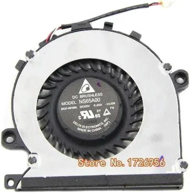 Main image of Laptop CPU Cooling Fan Replacement for Samsung NT910S5K Notebook, Board BA31-00156A CPU Cooler Fan Assembly, Quiet Stable Spare Repair Part for Laptop CPU Overheating, Rattling Noise and Stalled Rotat