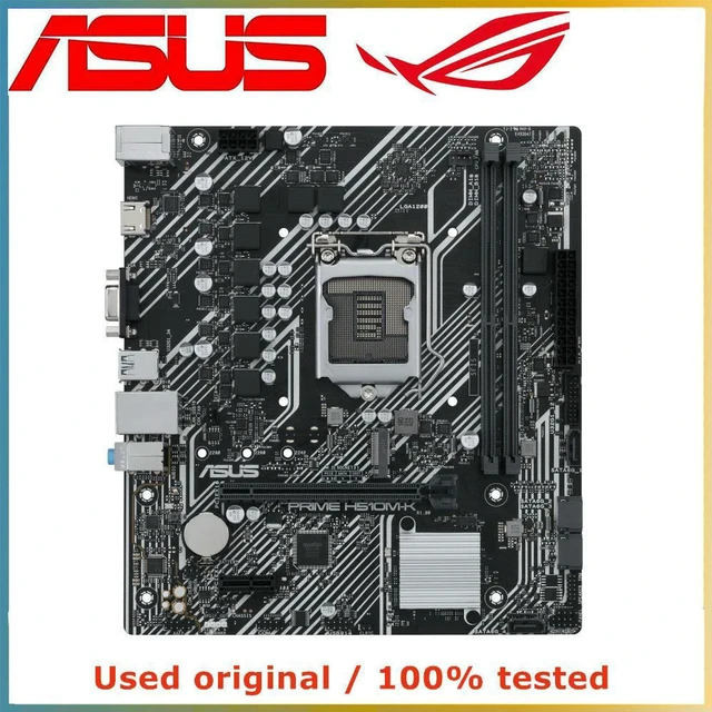 Alt view image 3 of 4 - ASUS PRIME H510M-K Desktop Motherboard, LGA1200 Socket Supports Intel 10th Gen CPU, 2 DDR4 Slots Max 64GB, M.2 NVMe PCIe 3.0 X16 Slot, Stable Office Mainboard, 100% Fully Tested Spare Repair Part for