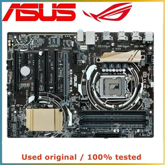 Alt view image 2 of 4 - Server Motherboard E3-PRO V5, Intel C232 Chipset LGA1151 Socket Supports Xeon E3 V5 CPU, 4 DDR4 Slots Max 64GB, SATA III Interface PCIe 3.0 X16 Slot, Reliable Stable Mainboard, 100% Fully Tested Spare