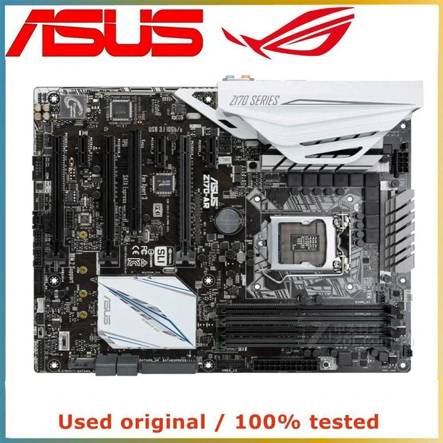 Alt view image 2 of 4 - Gaming Motherboard Z170-AR, LGA1150 Socket for Intel 6th 7th Gen CPU, 4 DDR4 Slots Max 64GB, M.2 NVMe PCIe 3.0 X16 Slot, Stable Power Mainboard, 100% Fully Tested Spare Repair Part for Desktop Gaming