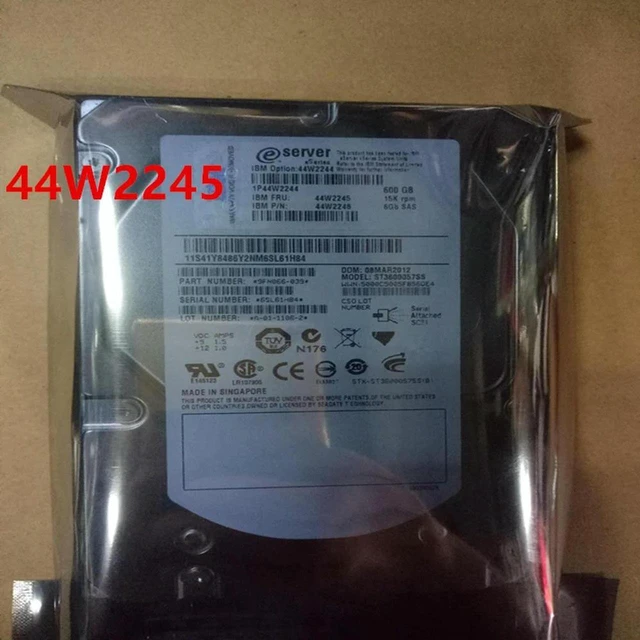 Main image of 600GB 3.5" SAS 15000RPM 64MB Cache Internal Server Hard Drive for IBM DS3400 DS3500, 44W2244 44W2245 44W2248
Production Code: HDD-IBM-DS3400-0917