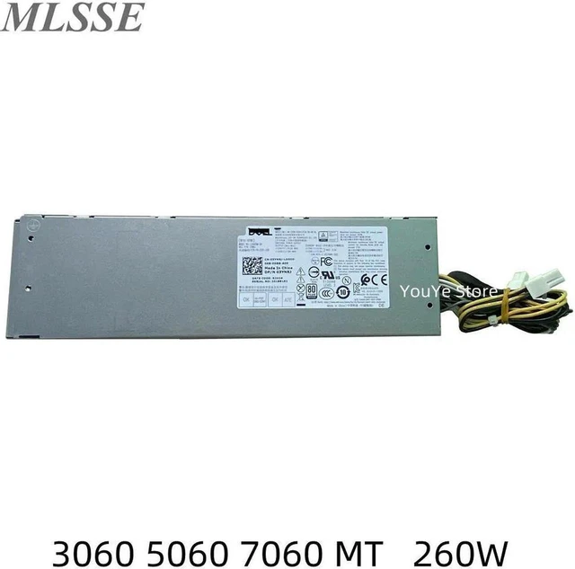 Main image of 260W Desktop MT Power Supply Replacement for Optiplex 3060 5060 7060 MT, PN 3YNRJ 03YNRJ CN-03YNRJ L260EBM-00, PSU Fully Tested for Desktop Repair
