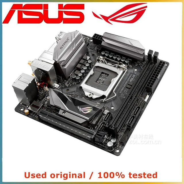 Alt view image 4 of 4 - ROG STRIX Z270I GAMING Mini ITX Motherboard Intel Z270 LGA1151 Socket, DDR4 Support, M.2 NVMe, PCIe 3.0 X16 Mainboard, 100% Fully Tested for Small Form Factor Gaming PC Build & Repair
