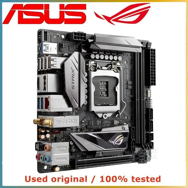 Main image of ROG STRIX Z270I GAMING Mini ITX Motherboard Intel Z270 LGA1151 Socket, DDR4 Support, M.2 NVMe, PCIe 3.0 X16 Mainboard, 100% Fully Tested for Small Form Factor Gaming PC Build & Repair