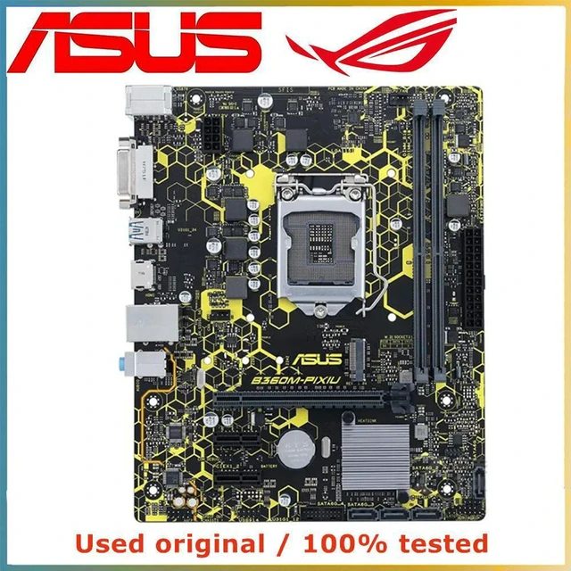 Alt view image 4 of 4 - B360M-PIXIU Micro ATX Desktop Motherboard Intel B360 Chipset LGA1151 Socket, DDR4 Up to 32GB, SATA III PCIe 3.0 X16 Mainboard, 100% Fully Tested for Office PC Repair and Hardware Upgrade