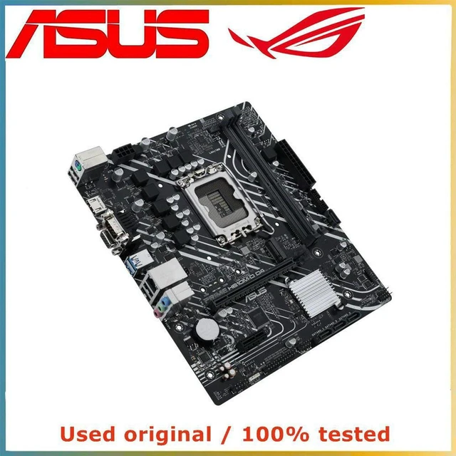Main image of PRIME H610M-D D4 Micro ATX Desktop Motherboard Intel H610 Chipset LGA1700 Socket, DDR4 Up to 64GB, M.2 NVMe, PCIe 4.0 X16 Mainboard, 100% Fully Tested for Office and Gaming PC Repair & Upgrade