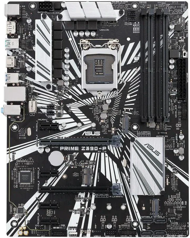 Alt view image 4 of 4 - ASUS Prime Z390-P ATX Mining Motherboard, LGA1151 for 8th & 9th Gen Intel Core CPUs, DDR4 Up to 64GB, 6 PCIe Slots with Above 4G Decoding, 100% Fully Tested for Crypto Mining & Desktop Upgrade