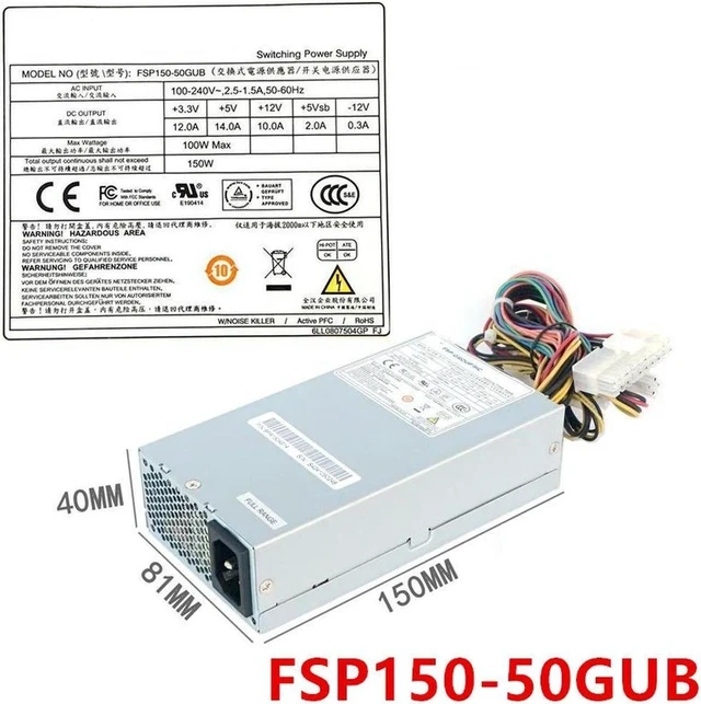 Alt view image 2 of 4 - FSP150-50GUB Flex 1U 150W Switching Power Supply, ATX Flex Form Factor PSU for Small Chassis, Industrial PC and POS Machine, 100% Fully Tested for Hardware Repair