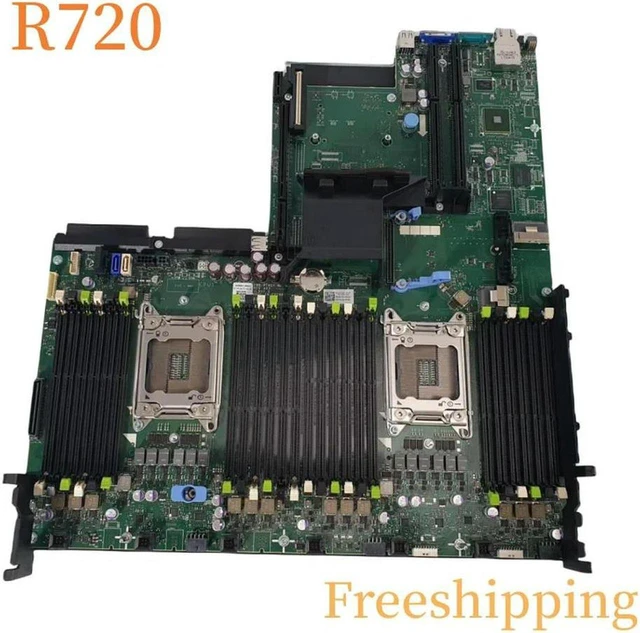 Main image of Dell PowerEdge R720 2U Rack Server Motherboard PN CN-0C4Y3R 0C4Y3R C4Y3R, Cross Part DCWD1 X3D66 VWT90, Dual LGA2011 DDR3 Mainboard, 100% Fully Tested for Data Center Server Repair