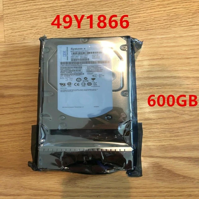 Main image of 600GB 3.5" SAS 6Gb/s 15000RPM 64MB Cache Enterprise Storage Hard Drive PN 49Y1870 49Y1869 49Y1866, Compatible with IBM DS3512 DS5100 DS3500 Storage Array, 100% Fully Tested for SAN Storage Repair