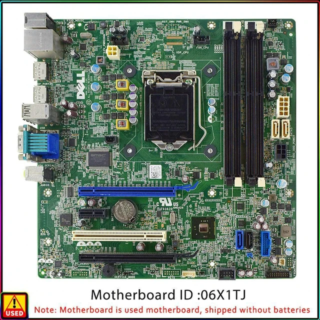 Main image of Dell OptiPlex 7020 9020 Micro ATX Motherboard PN 06X1TJ, Intel Q87 LGA1150 DDR3 Mainboard, Support 4th Gen Core i7 i5 i3 CPU, 100% Fully Tested for Business Desktop Repair