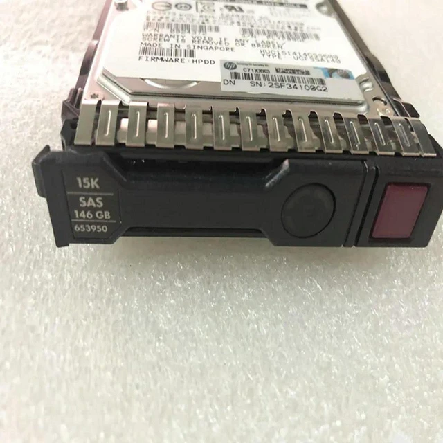 Alt view image 2 of 4 - HPE 146GB 2.5" SAS 6Gb/s 15000RPM 32MB Cache Enterprise Server Hard Drive PN 652605-B21 653950-001 627114-001 507129-010, Compatible with ProLiant G8 G9 Server, 100% Fully Tested for Data Center Stora
