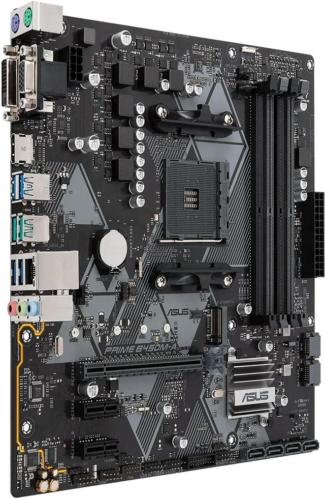 Alt view image 3 of 4 - ASUS PRIME B450M-A mATX Desktop Motherboard, AMD B450 Chipset AM4 Socket DDR4 Mainboard, Support Ryzen 1/2/3 Gen, M.2 PCIe 3.0 SATA III, 100% Fully Tested for Gaming PC Repair